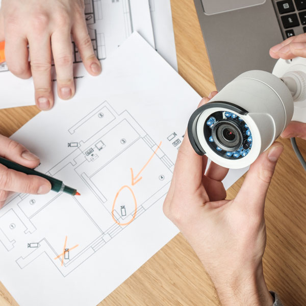 individuals planning for camera security placement