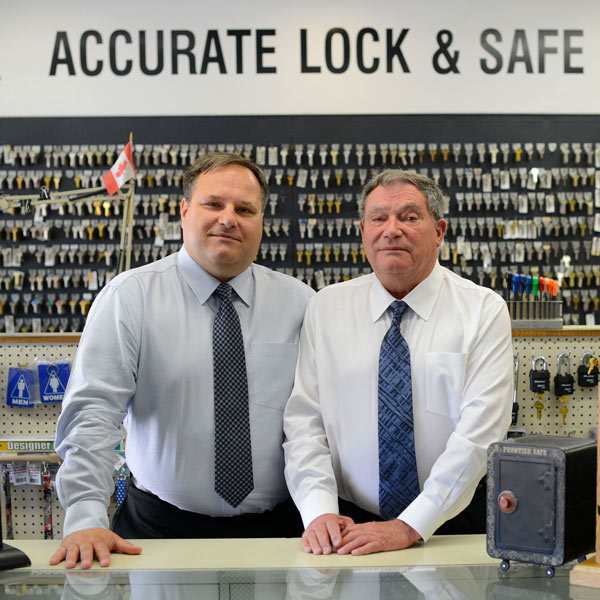 workers at Accurate Lock & Safe