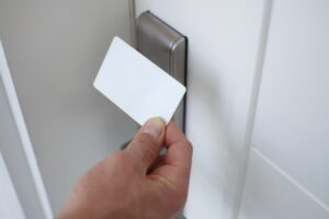 A Close-up View of a Keycard Locks at Accurate Security