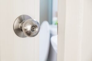 A Close-up View of a Knob Locks by Accurate Security in Vancouver, BC